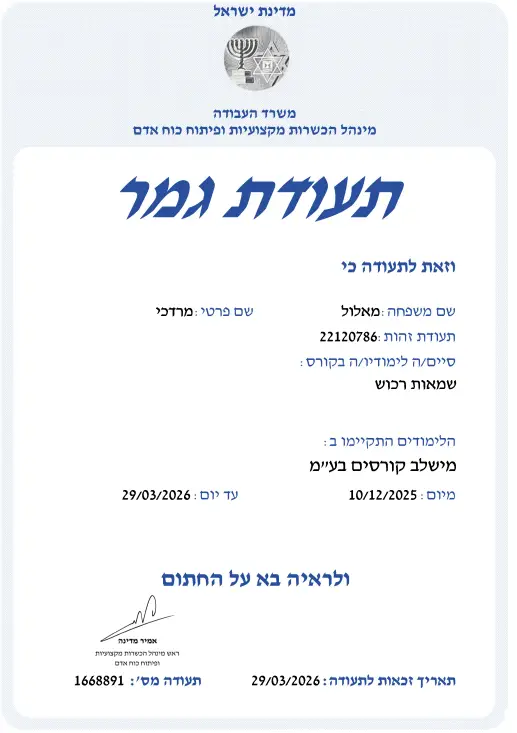 מוטי מאלול יועץ מעליות שמאי רכוש מוסמך