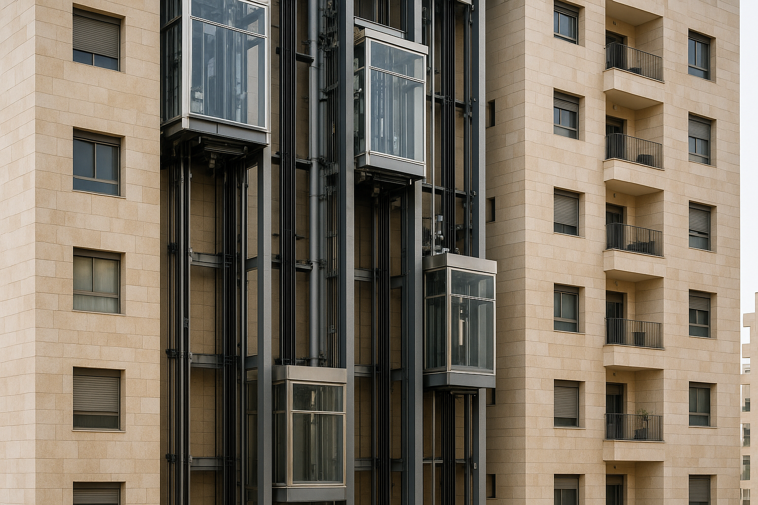 השפעת בנייני מגורים גבוהים על תכנון מעליות